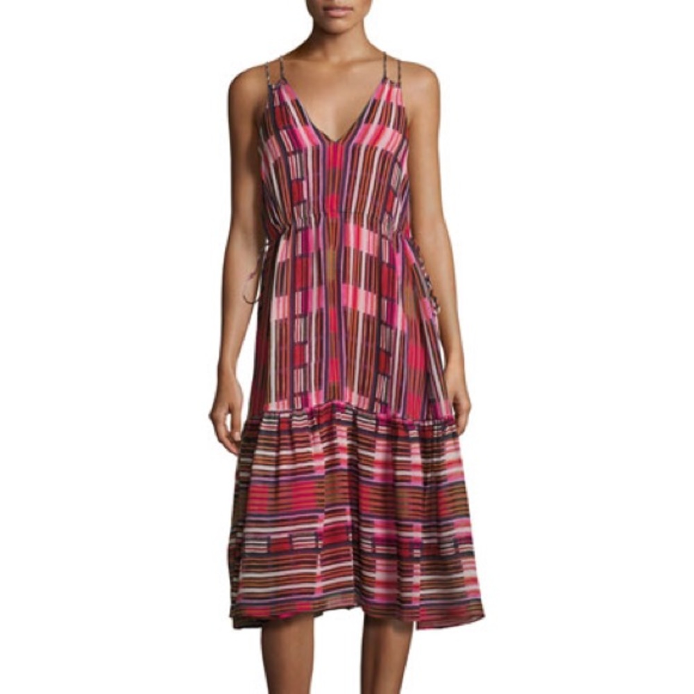 Apiece Apart Daphne Stripped Midi Dress